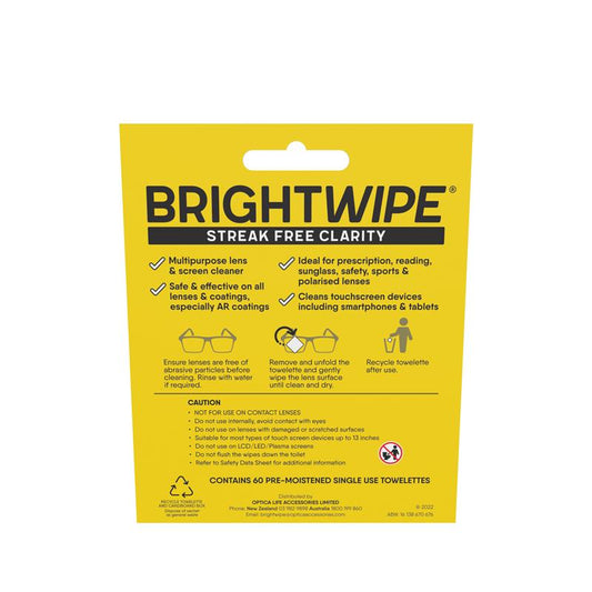 BrightWipe Lens Cleaning Wipes - 60 Pack – view 2