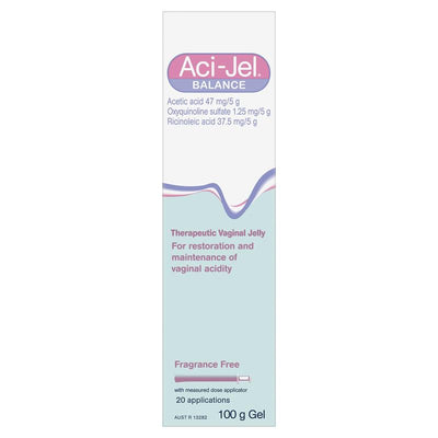 Aci-Jel pH 4 Fragrance-Free Vaginal Jelly 100g – Maintains Vaginal Acidity