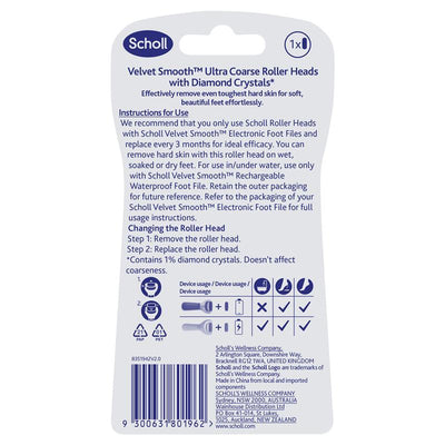 Scholl Ultra Coarse Foot File Refill with Diamond Crystals – Single Pack