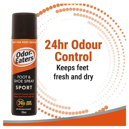 Odor-Eaters Sport Foot & Shoe Spray 150ml – 24hr Odor & Sweat Control
