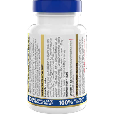 Caruso's Super Magnesium + Ashwagandha 42 Tablets - Relaxation & Wellness