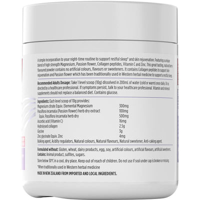 Nutra-Life Magnesium Sleep + Collagen Renew - Berry Flavoured Powder 250g