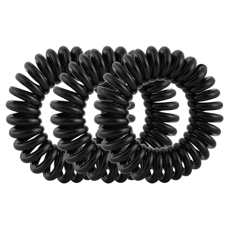 Lady Jayne Kink-Free Spiral Hair Elastic - Black 8 Pack-Auzzi Store