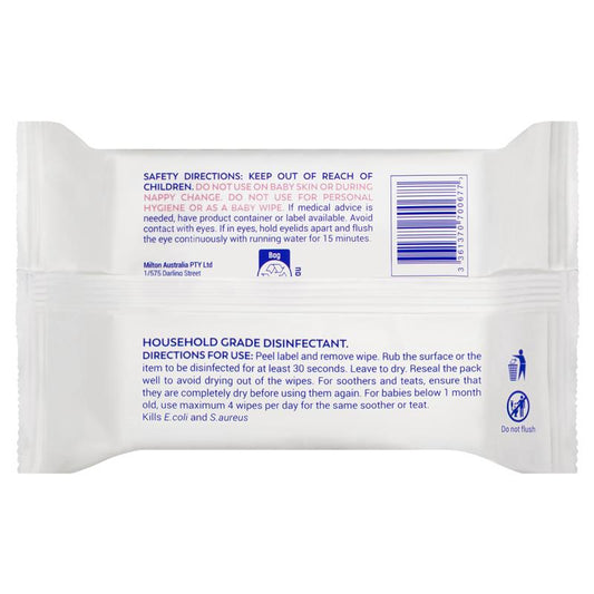 Milton Antibacterial Surface Wipes - 30 Pack for Quick Clean-Ups-Auzzi Store