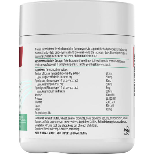 Nutra-Life Digestive Enzymes 120 Capsules - Vegan Digestive Support