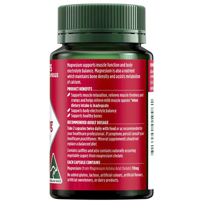 Nature's Own Magnesium Chelate 500mg Dietary Supplement – 75 Capsules
