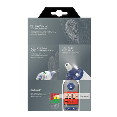 Braun Thermoscan 7+ Ear Thermometer - Accurate Temperature Measurement