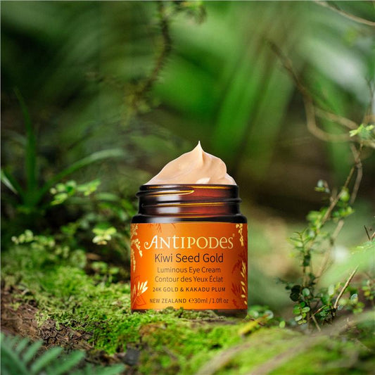 Antipodes Kiwi Seed 23k Gold Eye Cream 30ml - Anti-Aging Luxury - Auzzi Store
