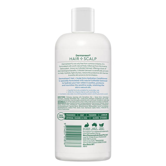 DermaVeen Hair + Scalp Extra Hydration Conditioner 500ml – view 2