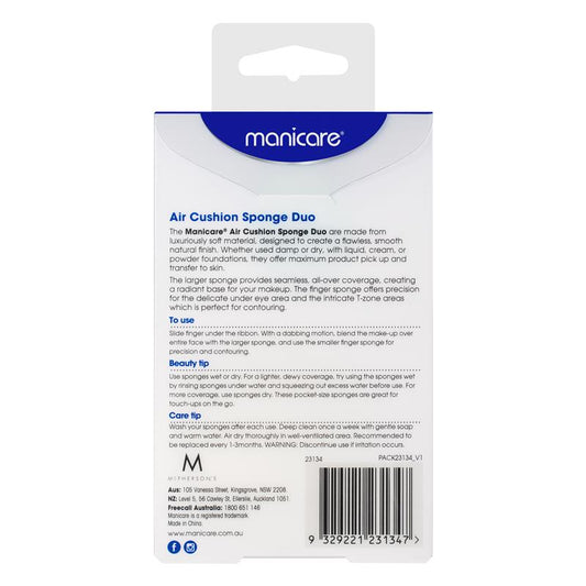 Manicare Air Cushion Sponge Duo - Flawless Finish