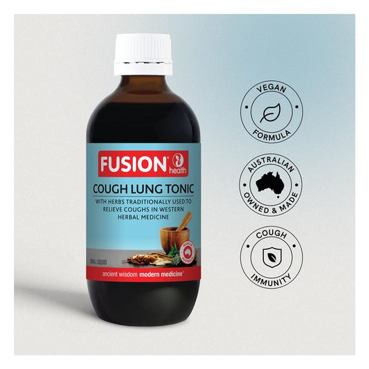Fusion Cough Lung Tonic 200ml – Herbal Expectorant with Horehound & Thyme – view 2