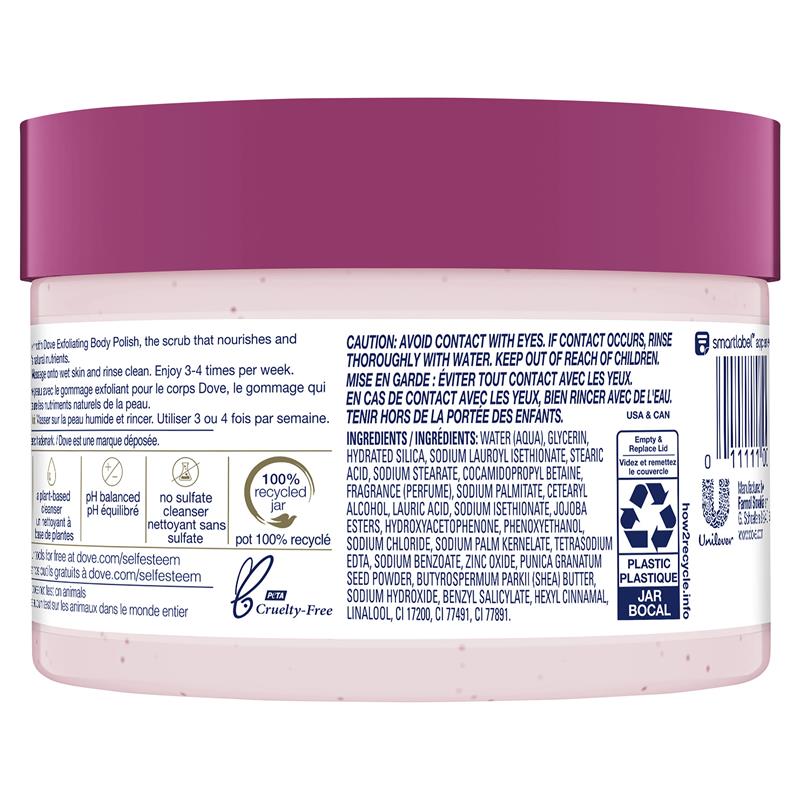 Dove Pomegranate & Shea Butter Exfoliating Body Polish 298g
