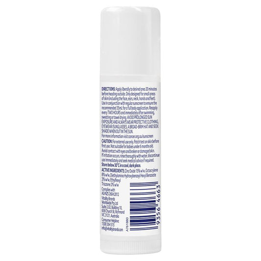 Cancer Council SPF 50+ Sport Zinc Stick White 12g - Easy Application for Outdoor Fun – view 2