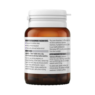 Blackmores Valerian Forte - 30 Tablets for Sleep Support