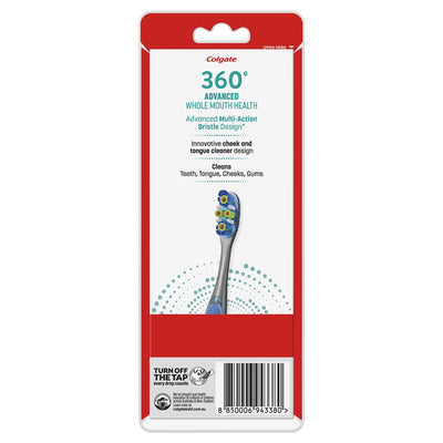 Colgate 360° Advanced Whole Mouth Health Medium Toothbrush - 4 Pack