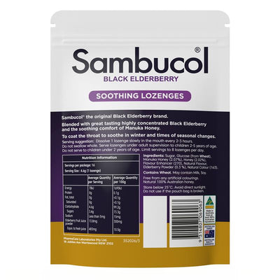 Soothing Relief with Sambucol Manuka Honey Lozenges