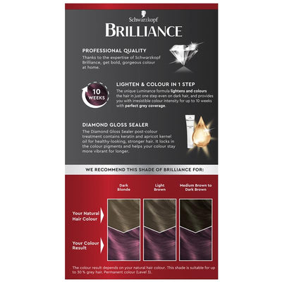 Schwarzkopf Brilliance L60 Ultra Violet - Permanent Hair Color 60ml