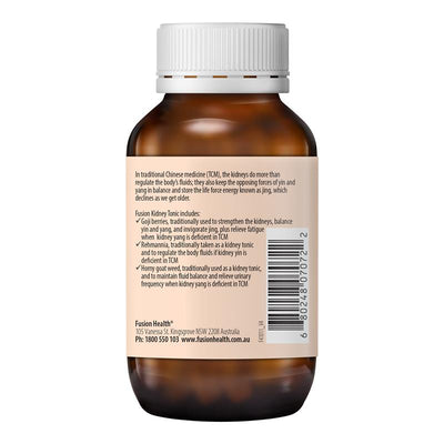 Fusion Kidney Tonic Tablets - 60 Count with Goji Berry & Horny Goat Weed