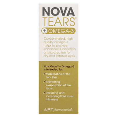 Nova Tears + Omega3 Preservative Free Lubricating Eye Drops - 3ml