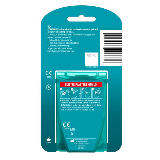 Compeed Medium Hydrocolloid Patches – 7-Day Adhesive for Large Feet – view 2 - Auzzistore