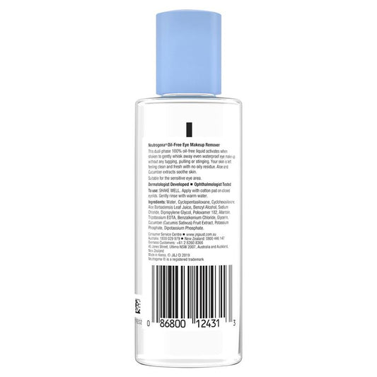 Neutrogena Oil-Free Eye Makeup Remover 112ml-Auzzi Store