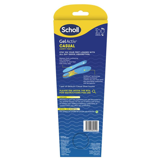 Scholl GelActiv Memory Foam Insoles - Casual, Large, Cushioned – view 2