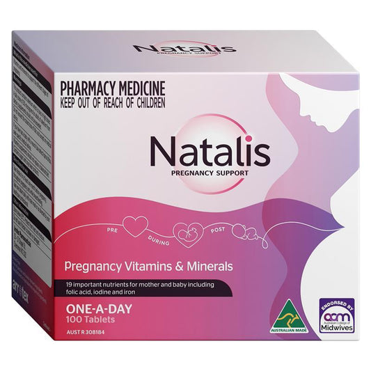 Natalis Pregnancy Multivitamin with Folic Acid & Iron – 100 Tablets