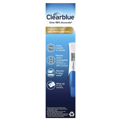 Clearblue Digital Pregnancy Test with Weeks Indicator - 1 Pack