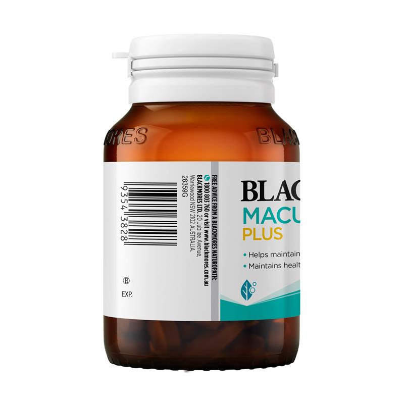 Blackmores Macu-Vision Plus Eye Health with Lutein & Zeaxanthin, 60 Tablets
