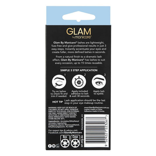 Glam By Manicare Kendall Lashes - 2 Pack Natural Look - Auzzi Store
