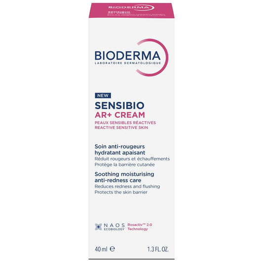 Bioderma Sensibio Ar+ Anti-Redness Soothing Moisturiser 40ml - Gentle Care for Sensitive Skin