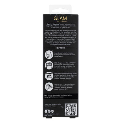 Glam By Manicare Heated Lash Curler - Instant Curling Tool