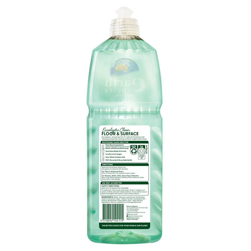 Earth Choice Floor Cleaner - 1 Litre Eucalyptus Freshness-Auzzi Store
