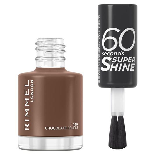 Rimmel 60 Second Nail Polish 140 Chocolate Eclipse – view 2