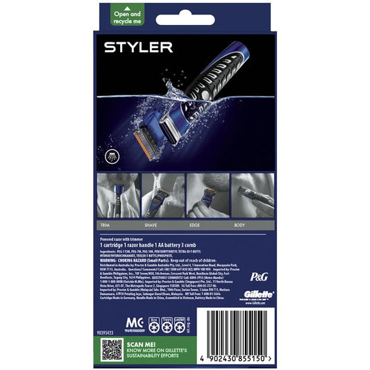 Gillette Fusion ProGlide Power Styler Shaving Razor - Ultimate Grooming Tool-Auzzi Store