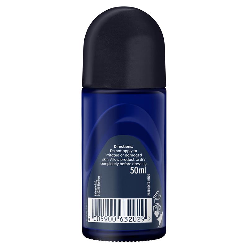 NIVEA MEN Deep Espresso Roll-On Deodorant, 72H Protection, 50ml