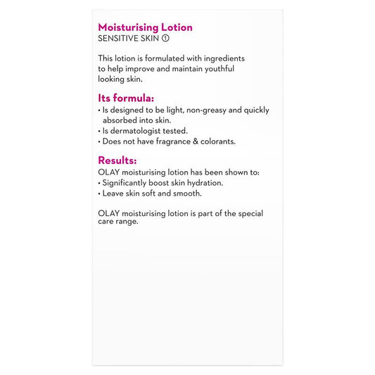 Olay Moisturising Lotion Sensitive 150mL - All-Day Hydration for Sensitive Skin-Auzzi Store