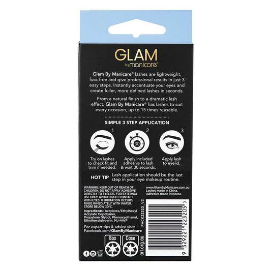 Glam By Manicare Emily Lashes - 2 Pack Natural (1mL) - Auzzi Store