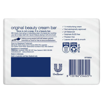 Dove Original Beauty Cream Bar 2x90g – Moisturizing, Dermatologist Approved
