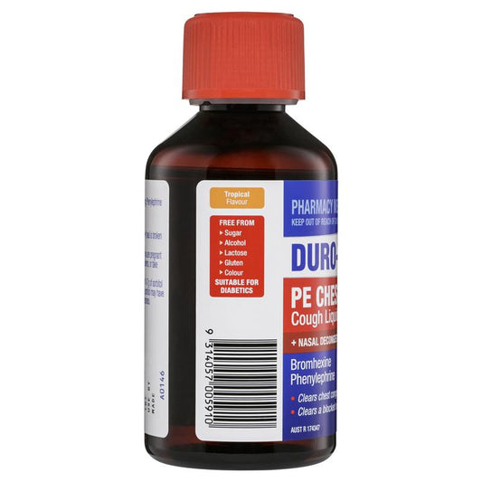 DURO-TUSS PE Chesty Cough Liquid + Nasal Decongestant 200mL-Auzzi Store