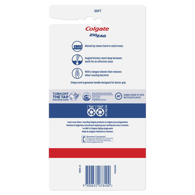 Colgate Zig Zag Deep Interdental Clean Toothbrush - Soft Value Pack (6 Pack)