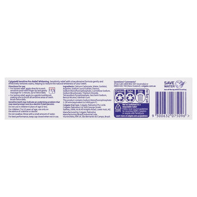 Colgate Sensitive Pro-Relief Whitening Toothpaste - 110g