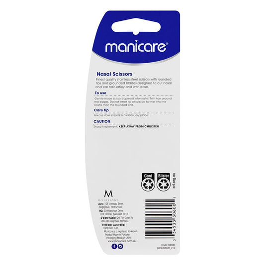 Manicare Tools Stainless Steel Nasal & Ear Hair Scissors – view 2