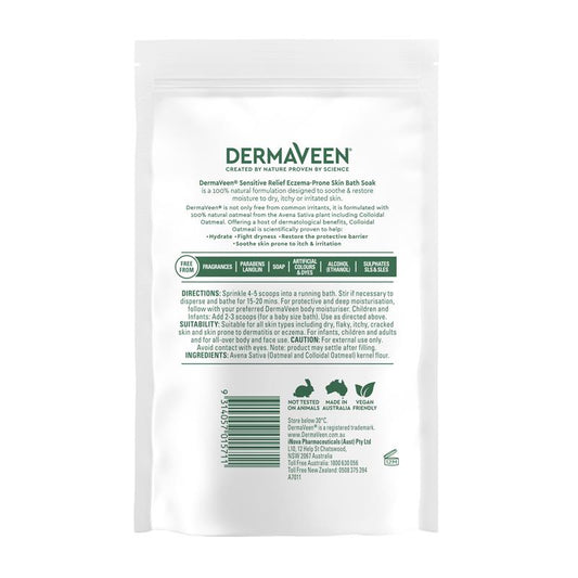 DermaVeen Sensitive Relief Bath Soak 200g for Eczema & Itchy Skin – view 2