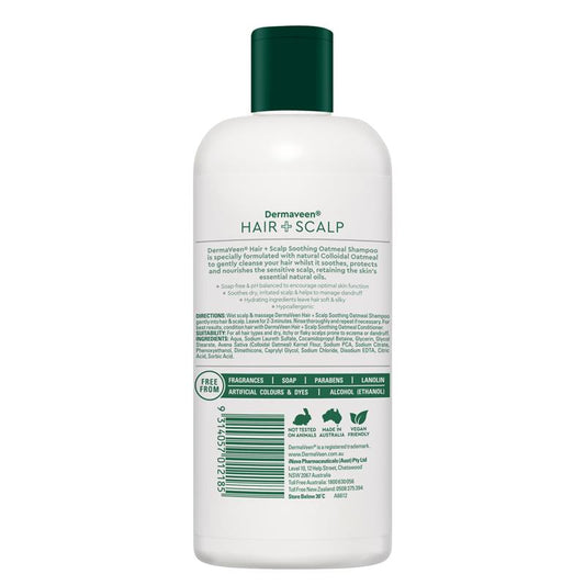 DermaVeen 250mL Oatmeal Shampoo for Sensitive Scalps - Auzzi Store