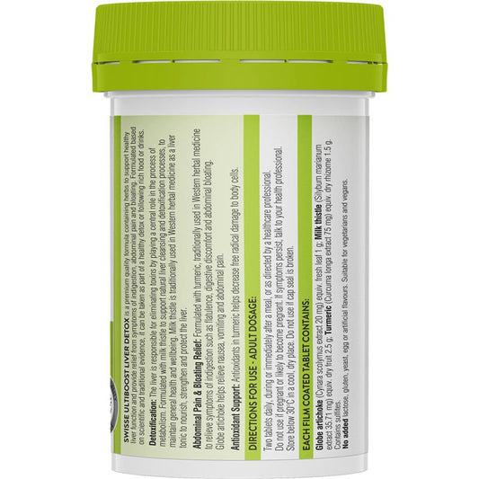 Swisse Ultiboost Liver Detox 60 Tablets - Natural Liver Support-Auzzi Store
