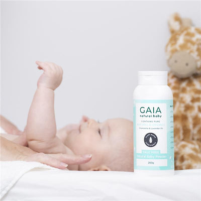Gaia Natural Baby Powder - 200g Talc-Free Formula