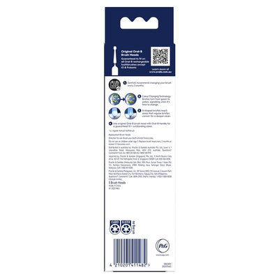 Oral-B Floss Action Clean Electric Toothbrush Refills 5 Pack