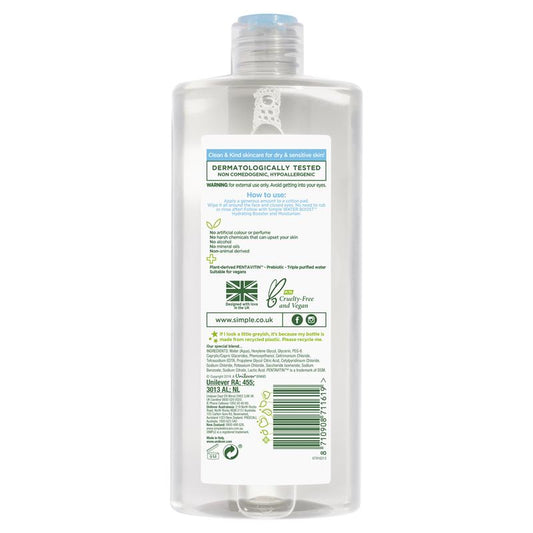Simple Water Boost Micellar Cleansing Water - 400 ml - Auzzi Store