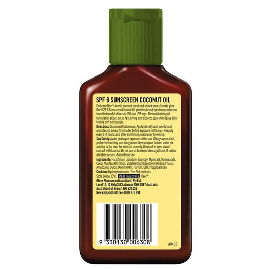Reef Coconut Oil SPF 6+ 125ml-Auzzi Store